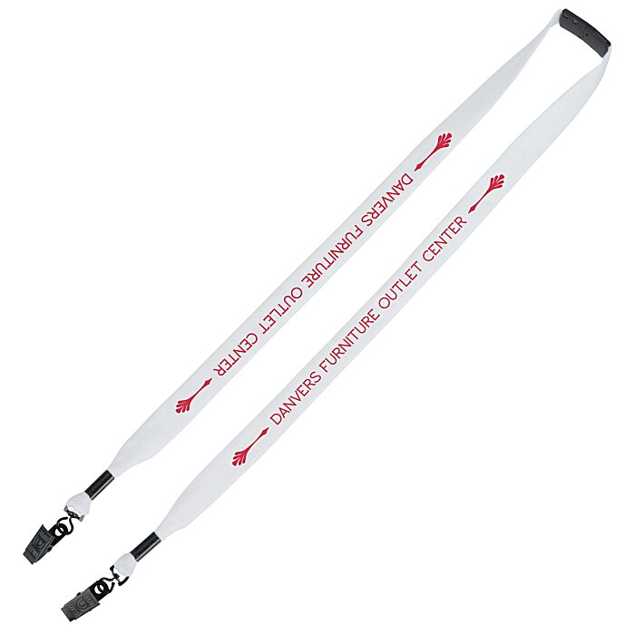 Custom Knit Cotton Lanyard with Neck Clasp - 3/4