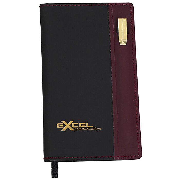 Custom Lafayette Soft Cover Memo Book with Pen