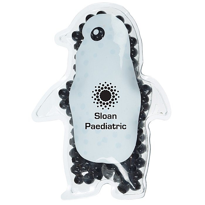 Custom Shaped Mini Aqua Pearls Hot/Cold Pack - Penguin