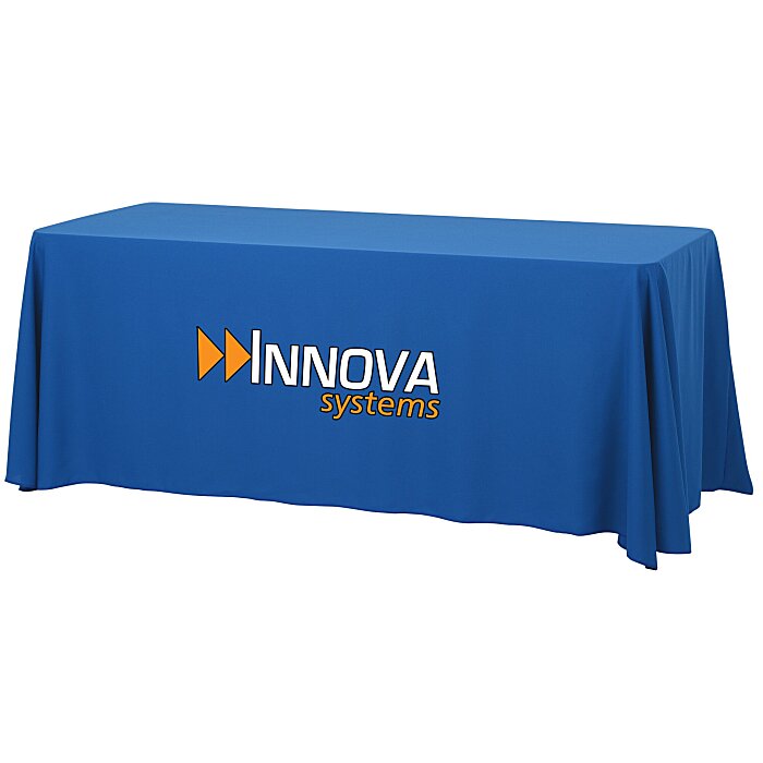 Custom Serged Open-Back Table Throw with Pocket - 6 feet