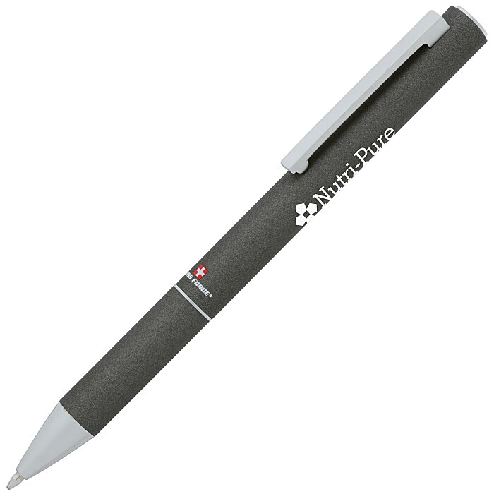 Custom Swiss Force Insignia Soft Touch Twist Metal Pen
