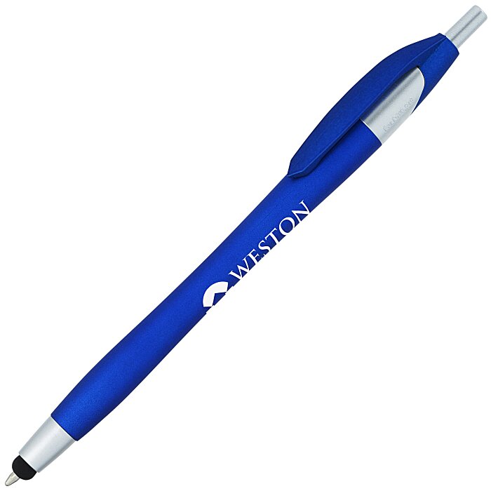 Custom Javelin Soft Touch Stylus Pen - Metallic