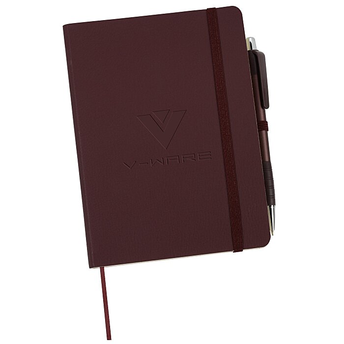 Custom Sonado Notebook with Pen - Debossed