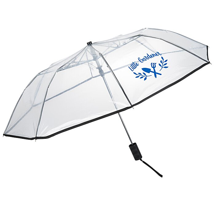 Custom Clear Auto Open Folding Umbrella - 42
