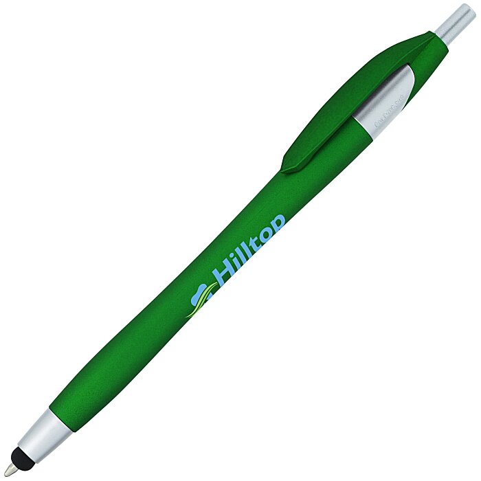 Custom Javelin Soft Touch Stylus Pen - Metallic - Full Colour