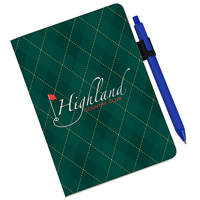 Custom Scribl Medio Bound Notebook with Soft Touch Pen