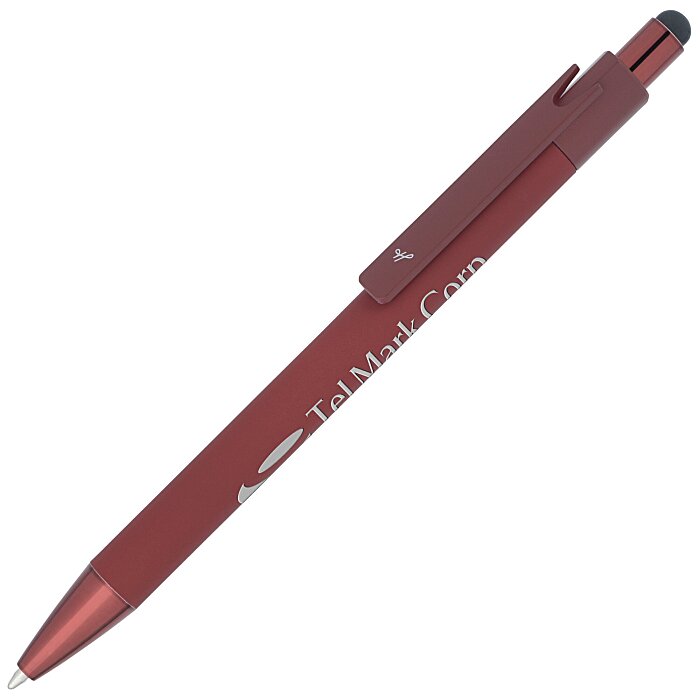Custom Cache Soft Touch Stylus Metal Pen