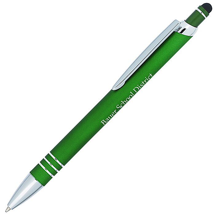 Custom Vortex Soft Touch Stylus Metal Pen