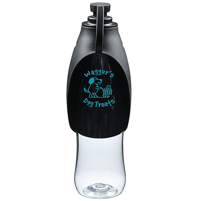 Custom Pet Water Bottle with Dispensing Bowl