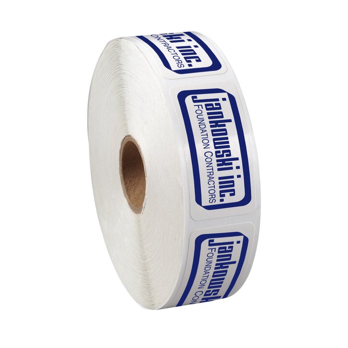 Custom Value Stickers by the Roll - Rectangle - 1