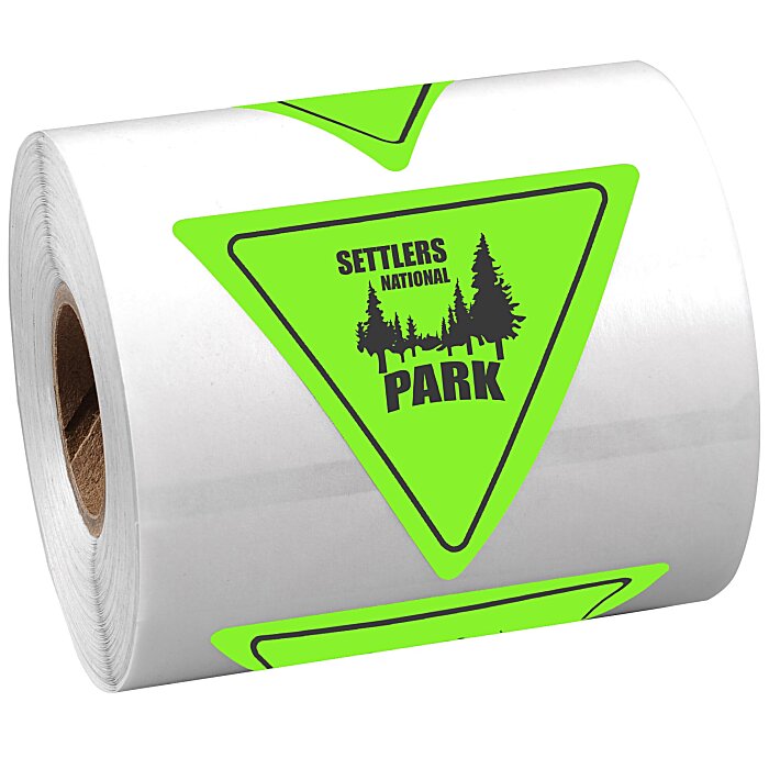 Custom Sticker by the Roll - Triangle - 2