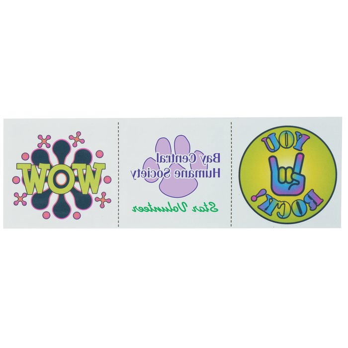Custom Super Kid 3 Tattoo Strip - Wow Words