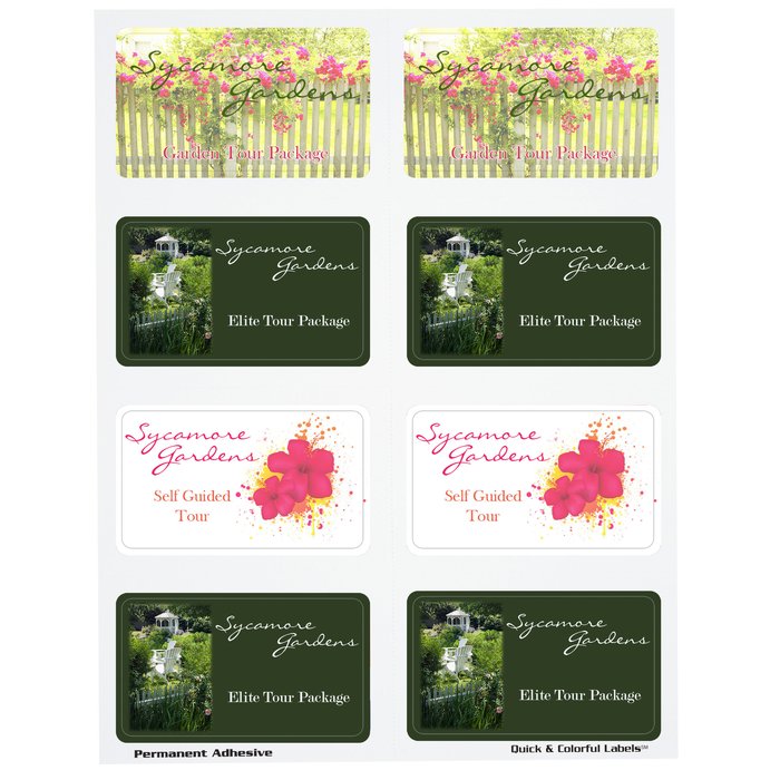 Custom Quick & Colourful Perforated Sheeted Label - Rect - 2