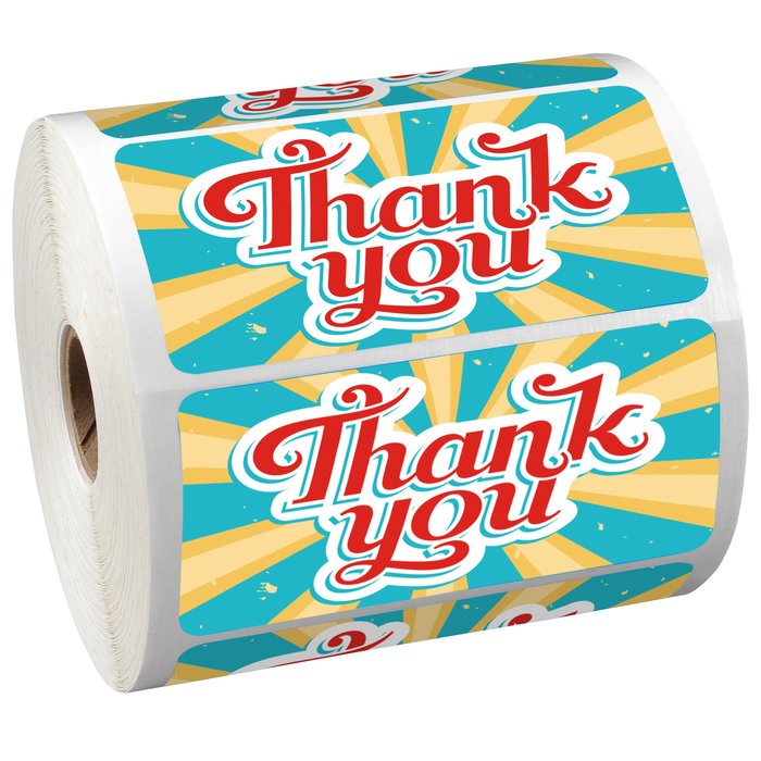 Custom Full Colour Sticker by the Roll - Rectangle- 2