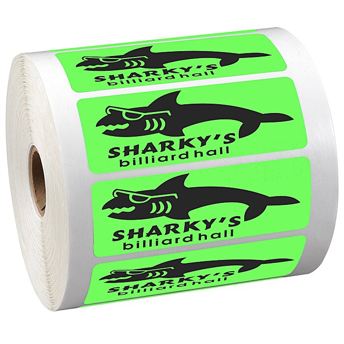 Custom Sticker by the Roll - Rectangle - 1-1/4