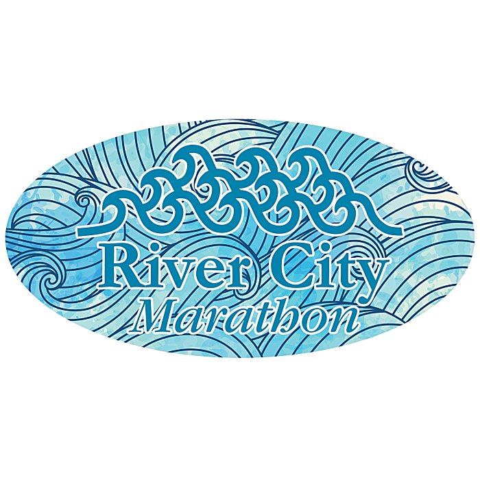 Custom Full Colour Sticker - Oval - 1
