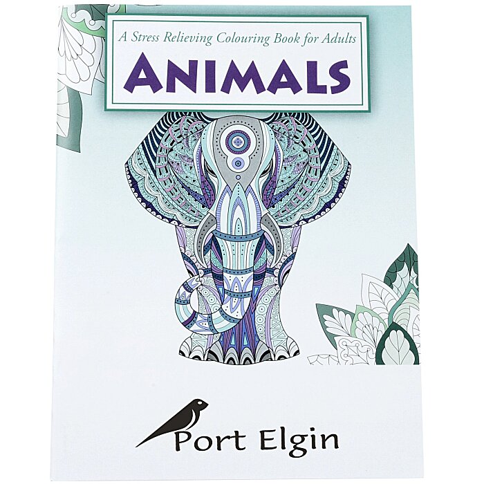 Custom Stress Relieving Adult Colouring Book - Animals