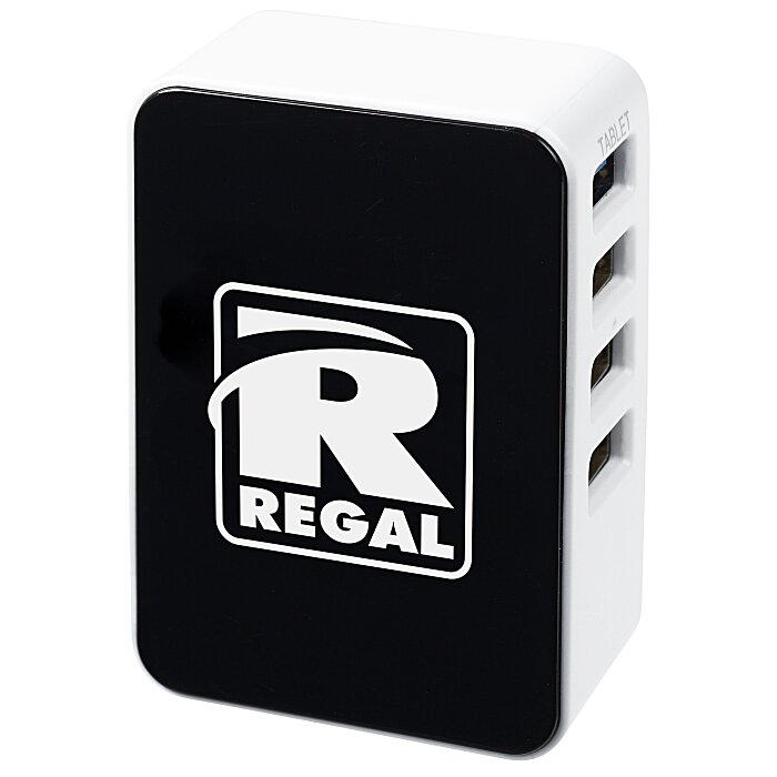 Custom 4 Port USB Folding Wall Charger