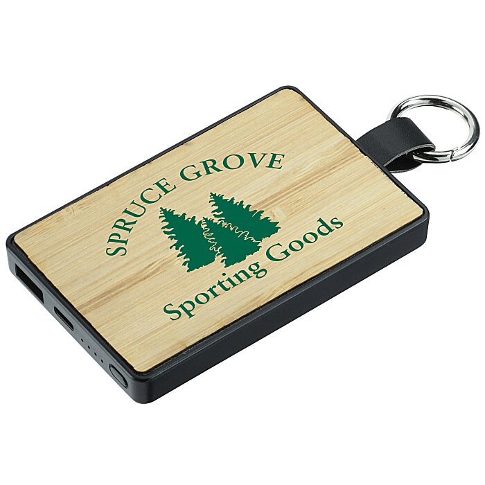 Custom Bamboo Boost Power Bank - 5000 mAh