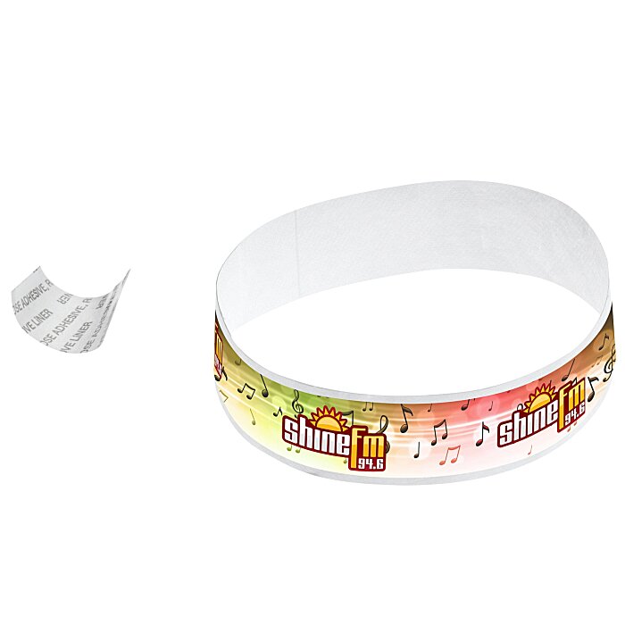 Custom Full Colour Tyvek Bracelet - 3/4