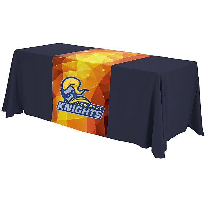 Custom Serged 6-foot Closed-Back Table Throw and Runner Kit - Full Colour
