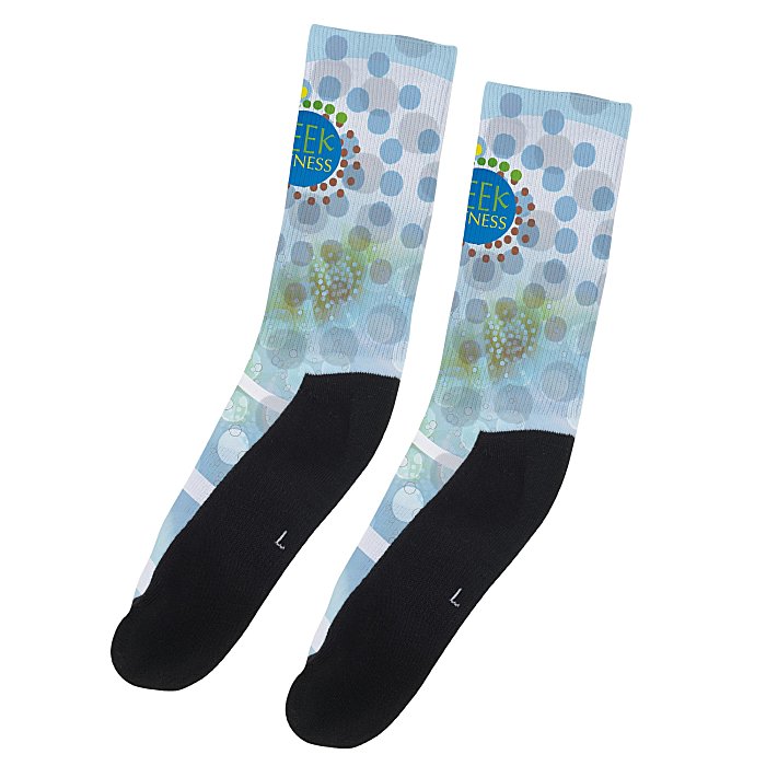 Custom Full Colour Crew Socks - Large
