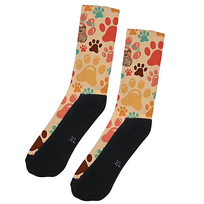 Custom Full Colour Crew Socks - XLarge
