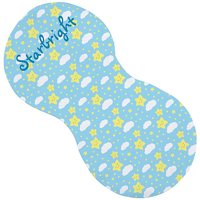 Custom Peanut Burp Cloth - Full Colour