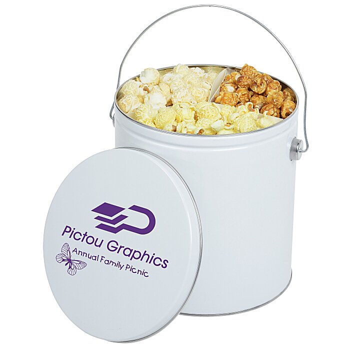 Custom Trio Popcorn Tin - 1-Gallon