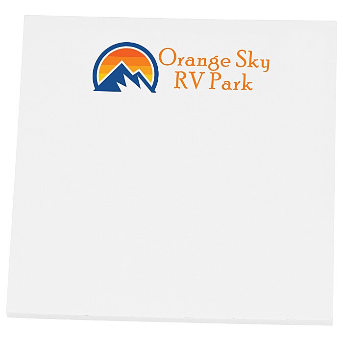 Custom TaskRight Sticky Pad - 3 inches x 3 inches - 25 Sheet